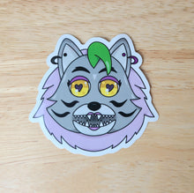 Load image into Gallery viewer, 80's Glam Wolf Sticker