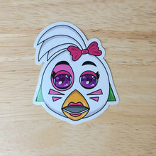 Load image into Gallery viewer, 80's Glam Chicken Sticker
