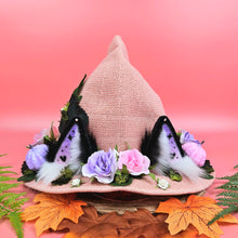 Load image into Gallery viewer, Pastel Goth Kemonomimi Fox Witch Hat