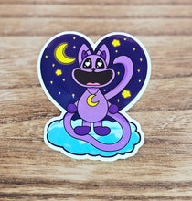 Load image into Gallery viewer, Sleepy Purple Cat Sticker
