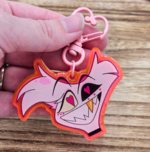 Load image into Gallery viewer, UV Reactive Angel D♡st Inspired Acrylic Keychain