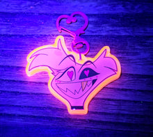 Load image into Gallery viewer, UV Reactive Angel D♡st Inspired Acrylic Keychain