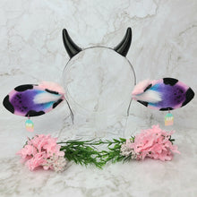 Load image into Gallery viewer, Horned Pastel Goth Cow