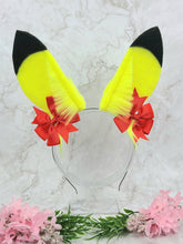 Load image into Gallery viewer, UV Reactive Pikachu Inspired Bunny