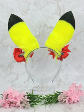 Load image into Gallery viewer, UV Reactive Pikachu Inspired Bunny