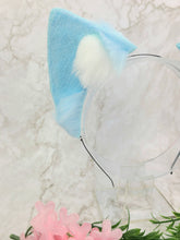 Load image into Gallery viewer, Pastel Blue Neko Cat