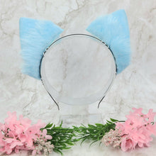 Load image into Gallery viewer, Pastel Blue Neko Cat