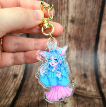 Load image into Gallery viewer, Kemonomimi Fem Stitch Acrylic Keychain