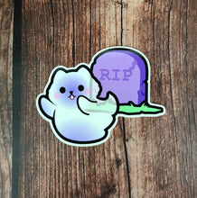 Load image into Gallery viewer, Ghostly Kitten Vinyl Sticker