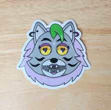 Load image into Gallery viewer, 80&#39;s Glam Wolf Sticker
