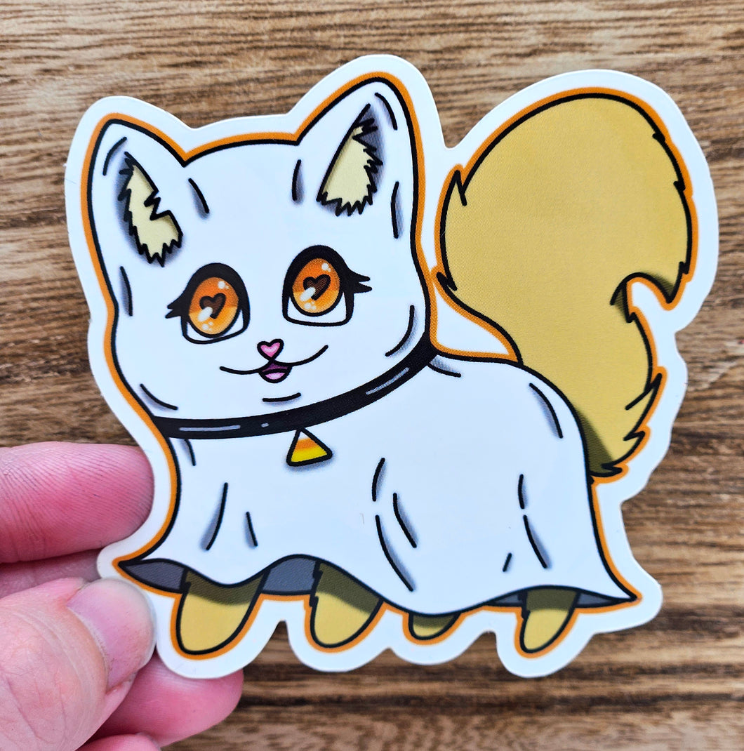 Ghost Kitty Sticker