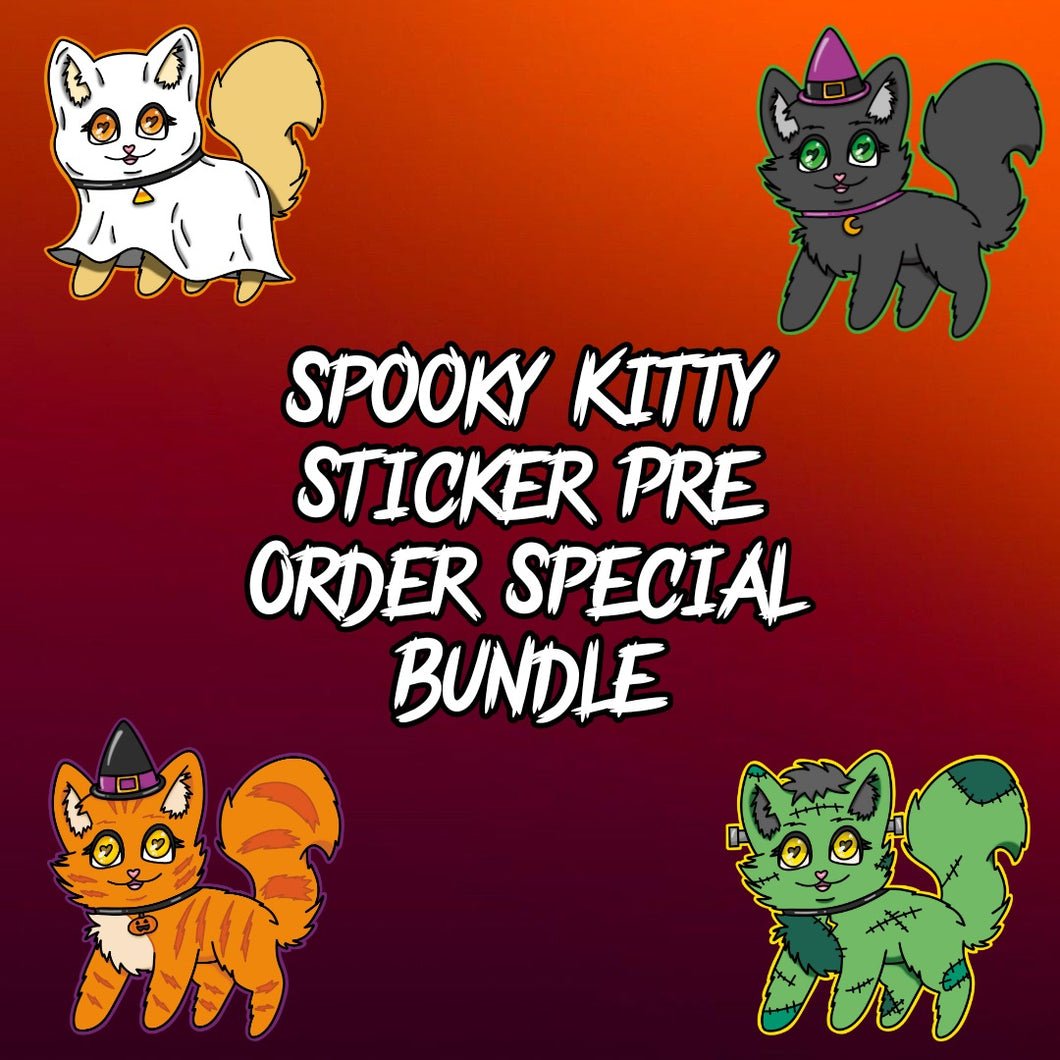 Spooky Kitty Sticker *PRE ORDER* Special Bundle