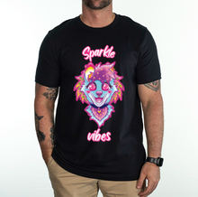 Load image into Gallery viewer, Sparkle Dog Vibes Vintage Black Furry T Shirt *PRE ORDER*
