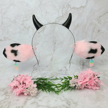 Load image into Gallery viewer, Horned Pastel Goth Cow
