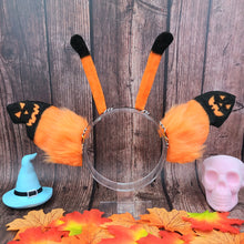 Load image into Gallery viewer, Mini Jack o Lantern Stitch Inspired Ears
