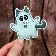 Load image into Gallery viewer, Spooky Cat Vinyl Sticker
