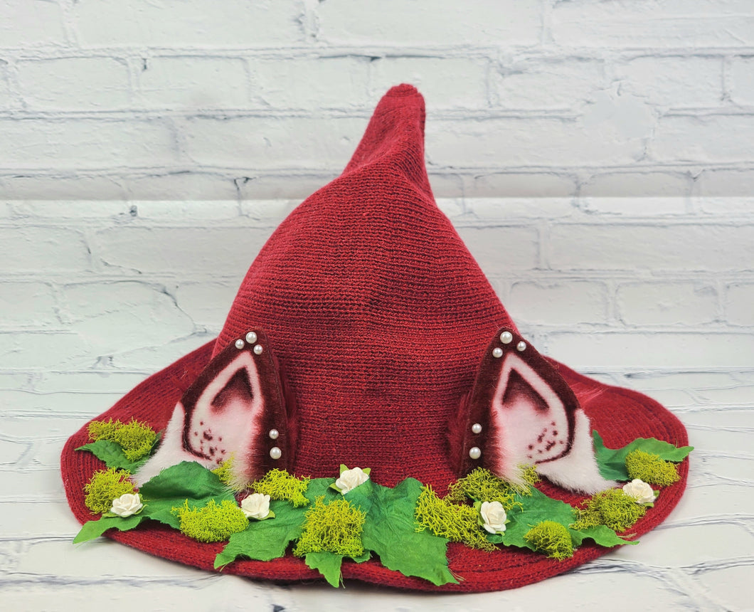 Cottagecore Mushroom Shiba Inu Witch Hat