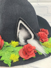 Load image into Gallery viewer, Goth Dark Cottagecore Fox Witch Hat
